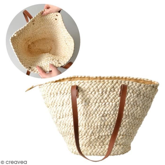 Panier en osier à décorer - Sans doublure - 45 x 30 cm Panier en osier à décorer: Dimensions: 45 x 30 cm environHauteur des anses:
