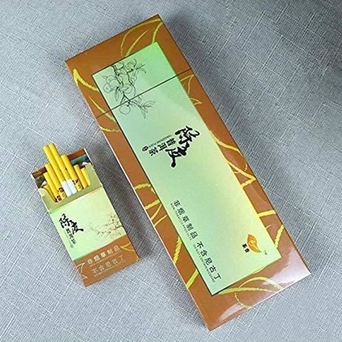 1 paquet Peau de mandarine séchée Cigarettes de thé sans tabac ni poids de nicotine Thé de Thé noir Thé de Puer Thé chinois Thé de