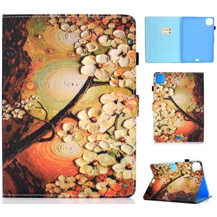 Étui pour Apple iPad Air 4 2020 (4th Gen) (10,9 Pouces) PU Cuir Poche Cas Flip Coque Protection avec Veille/Sommeil Housse Stand