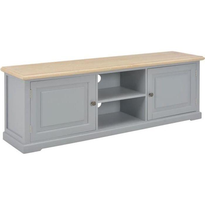 Meuble TV Gris 120 x 30 x 40 cm Bois-ALI1