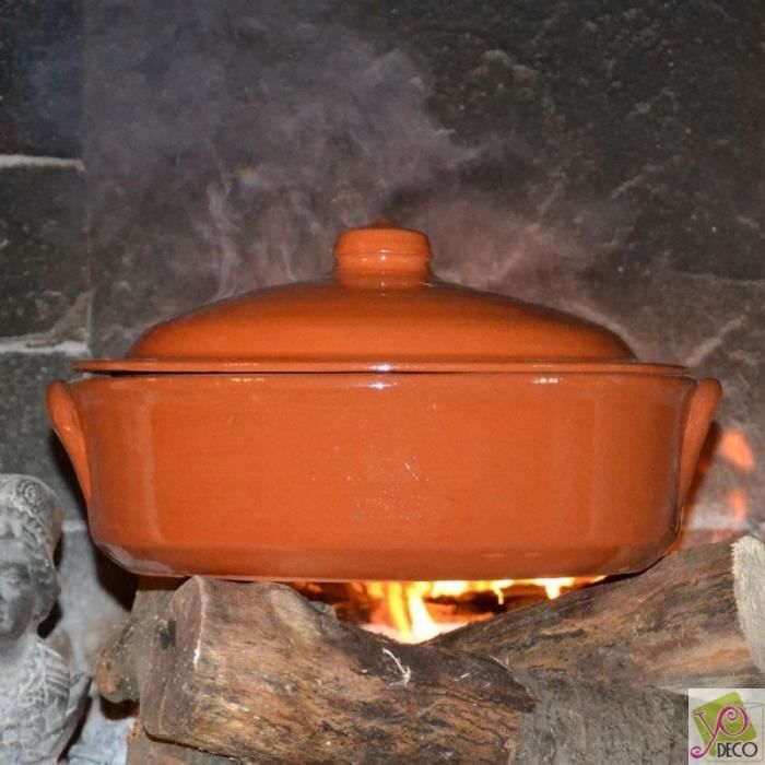 Casserole en terre cuite - D 30 cm