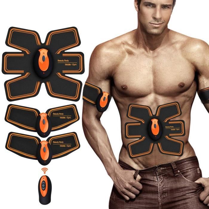 ZHENROG Appareils Abdominaux Electrostimulateur Musculaire,EMS Ceinture Abdominale Massage Electrostimulation,Abdominal-Bras-Cuis