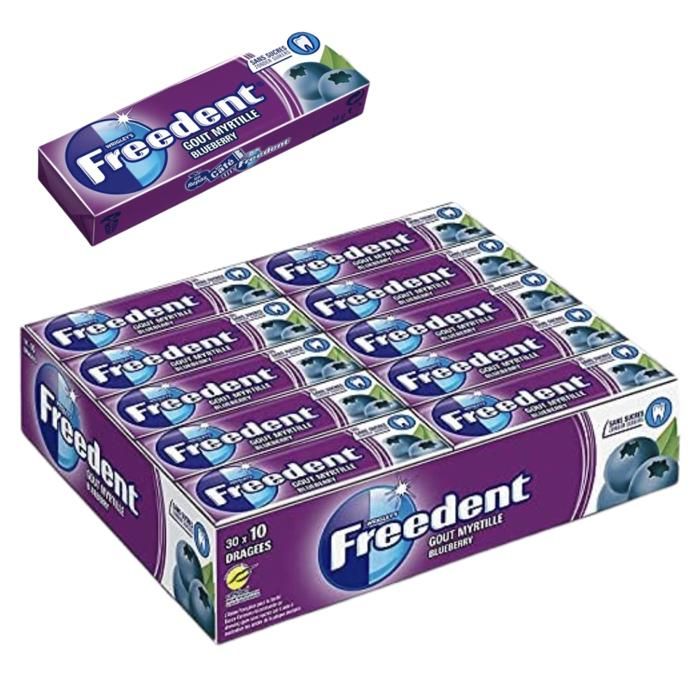 Freedent Myrtille (Boîte de 30 pièces)