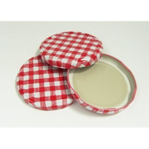 Nutley`s Lot de 12 couvercles pour bocaux à confiture Motif vichy Rouge Diamètre 63 mm - 5060300565376