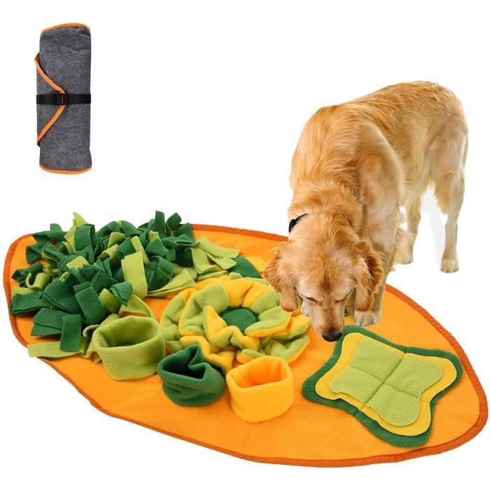 Tapis fouille,Tapis de Fouille Chien, Tapis de Fouille Chiot Lavable, Tapis Snuffle Chien Pliable, Chien Snuffle Mat Confortable Dou
