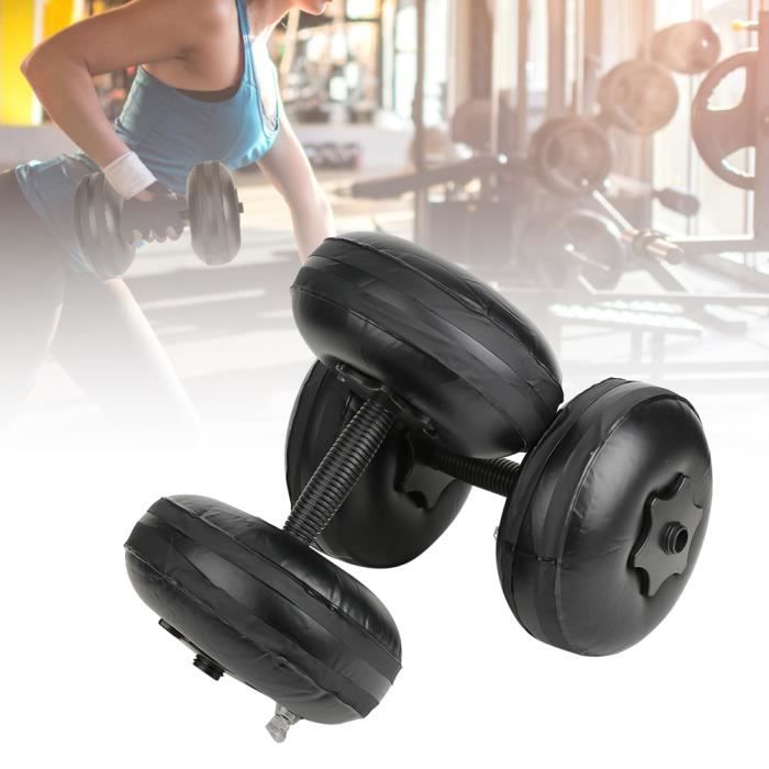 Haltères réglables Haltères à eau Poids du matériau en PVC 8-10 kg Dôme d'entraînement musculaire du bras écologique pour la