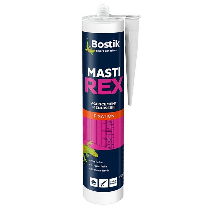 Mastic Bostik MASTIREX fixation néoprène pour menuiserie et agencement