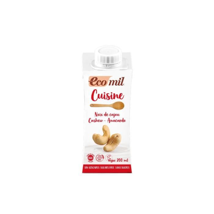 Crème cuisine aux noix de cajou - Ecomil - 20cl