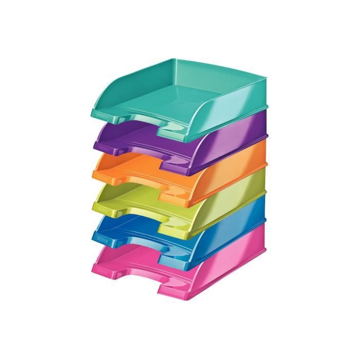 Leitz WOW Corbeille à courrier A4 disponible dans différentes couleurs
