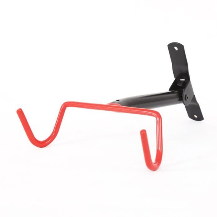Vélo Parking rack mur stand réparation durable fer vélo Cadre de support Portable Double Bike Park arrêt rack-rouge