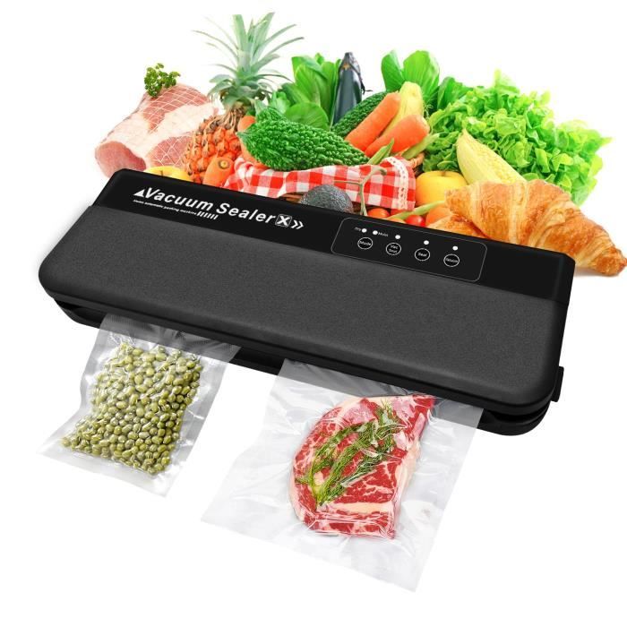 Machine Sous Vide Alimentaire, Machine Sous Vide Alimentaire Incluse Sacs Sous Vide et Rouleau pour la Cuisson et le Stockage