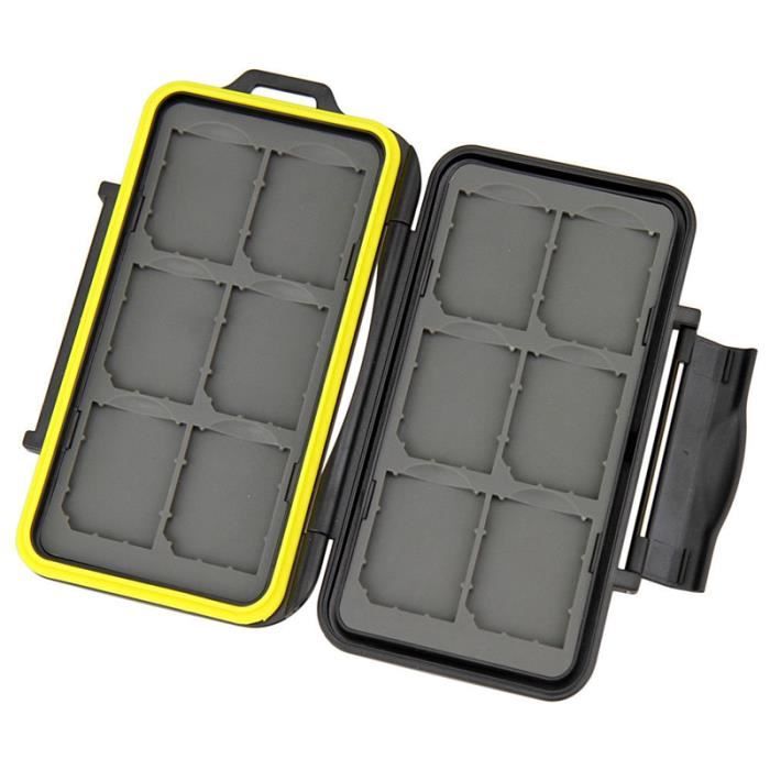 Résistant À L'Eau Antichoc Étui De Carte Mémoire De Stockage Pour 12 Sd Sac De Cartes