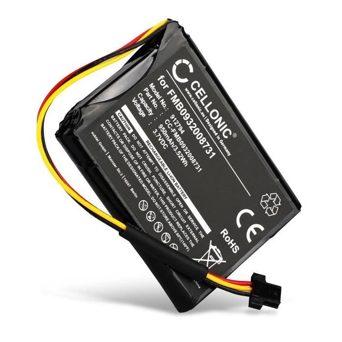 CELLONIC® Batterie Compatible avec Tomtom Go 500 (2013) Go 510 (2013) Go 50 Go 600 One 140 One 140S One 140S US Start 50