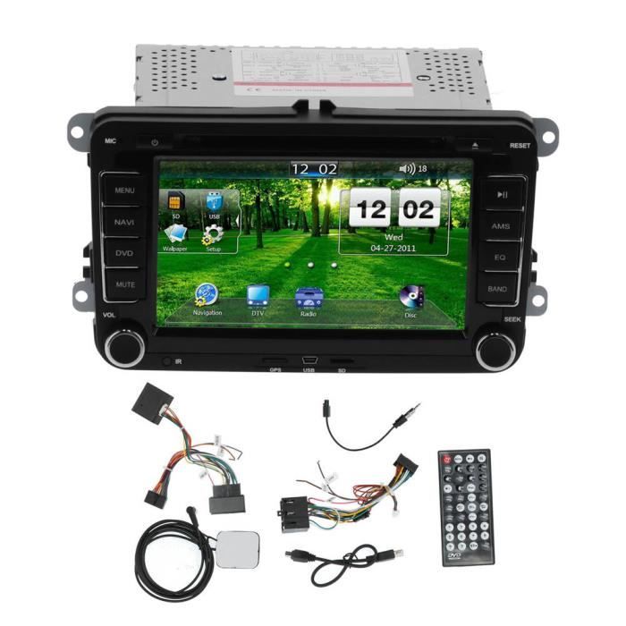 YOSOO Autoradio Lecteur DVD de Voiture 2DIN 7 po Navigation GPS Tactile pour Seat Altea/Toledo/Leon ab/Altea XL ab/Alhambra ab