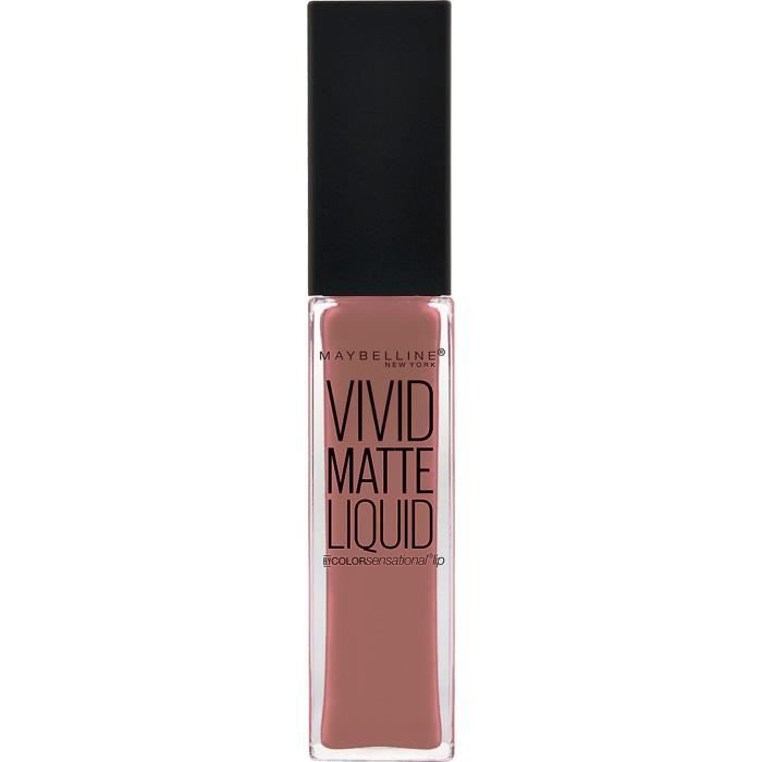 GEMEY MAYBELLINE Rouge à lèvres Color Sensational Vivid Matte Liquid 02 Grey