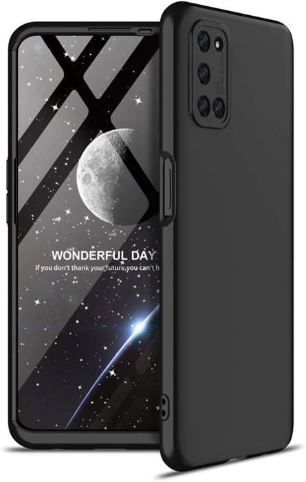 TANYO Cover Per Oppo A52/A72/A92, Custodia Ibrida TPU+PC Con Anello Porta E Supporto Magnetico, Blu - 5