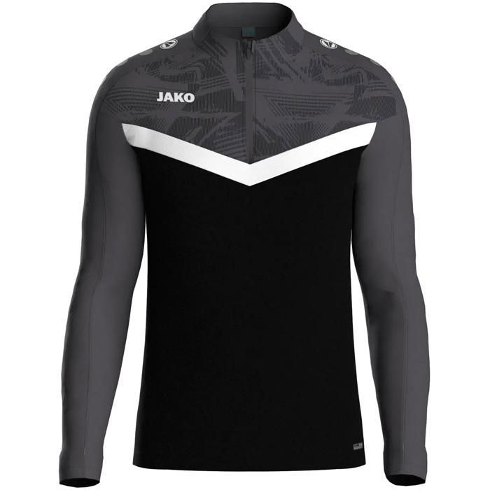 Veste de survêtement zippé enfant Jako Iconic - noir/gris anthracite Veste de survêtement zippé enfant Jako Iconic - noir/gris anthracite