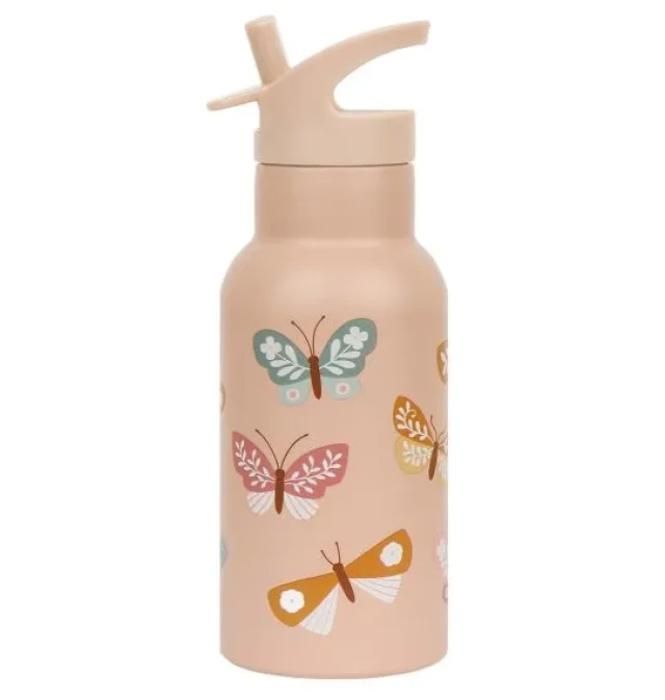 Gourde Isotherme - A Little Lovely Company - Papillons - Acier inoxydable - 350 ml - Rose Gourde Isotherme - A Little Lovely Company - Papillons - Acier inoxydable - 350 ml - Rose