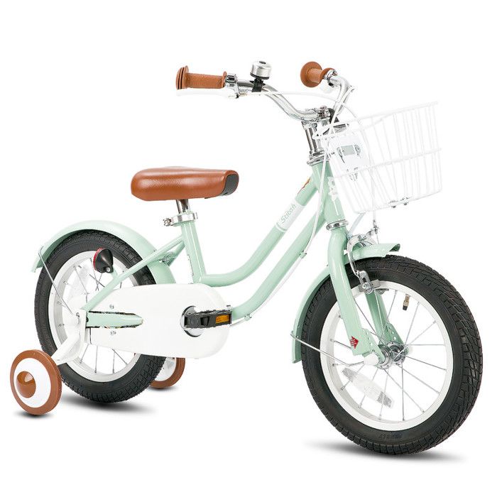 STITCH Vélo pour enfants de 16 pouces avec panier et roues