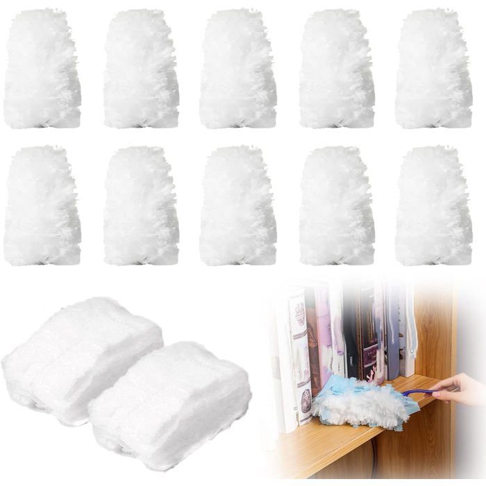 40 Pièces Recharges Duster Avec Poignée - Recharge Plumeau Jetable Pour Nettoyage Efficace Des Meubles