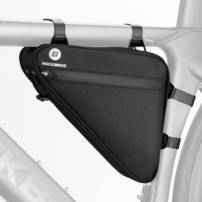 Sacoche De Cadre ROCKBROS - Sac Triangle Avant Vélo 1,5L, Idéale Pour Le Bikepacking Et Les Sorties Quotidiennes Sacoche Velo Cadre
