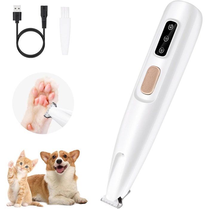 Meilleurs prix pour Tondeuse Chien 16mm LED Soin Pattes Poils Longs Courts Chat