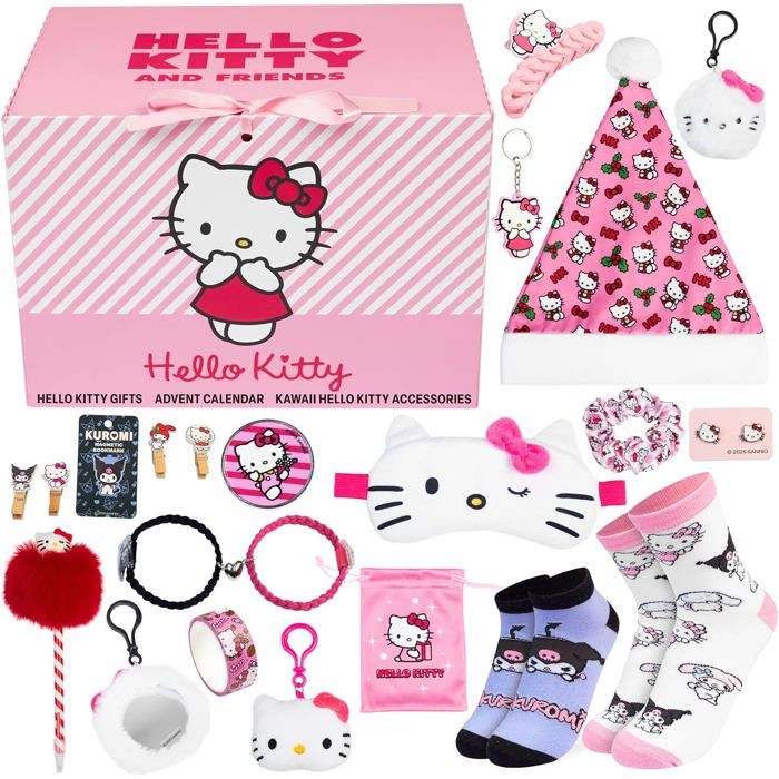 SANRIO - CALENDRIER de l'Avent 24 pièces Hello Kitty & Friends SANRIO - CALENDRIER de l'Avent 24 pièces Hello Kitty & Friends