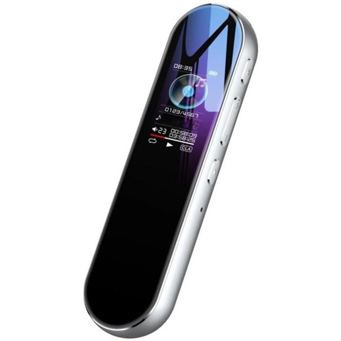 Enregistreur 8 Go qualité audio haute définition réduction du bruit portable noir