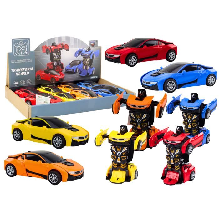 Robot-jouet transformable - IMPORT - Auto-Robot 2 en 1 - 4 couleurs surprises - Transformation 2 en 1 - Dès 3 ans
