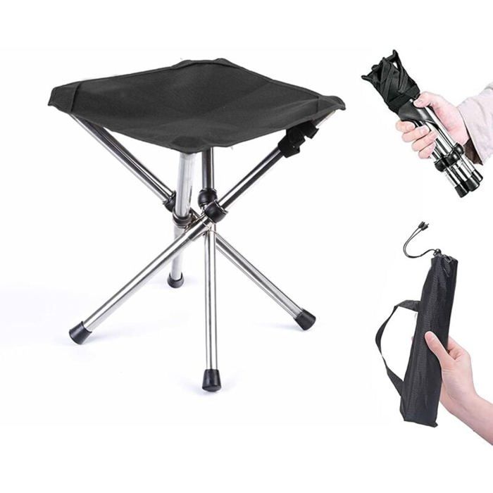 Siège de Camping Portable Tabouret Pliable de Camping Camping Pliant Tabourets Mini Chaise Pliante Portable Petite Chaise de Ca