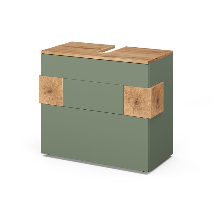 Meuble sous vasque simple Eden 70x64.5cm avec 2 tiroirs Vert Vicco 59755