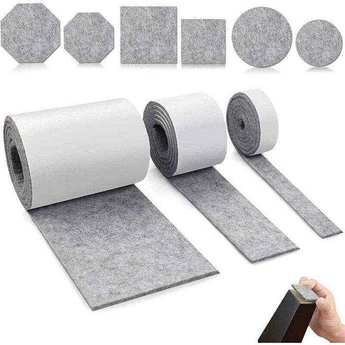 Patin Feutre Meuble Adhésif 3pcs Antidérapant Pour Protection Pied Table Chaise Canapé