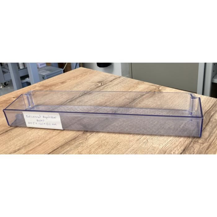 BALCONNET SUPERIEUR POUR REFRIGERATEUR - BEKO - 495 x 120 x 60 mm - Reconditionné – Etat correct