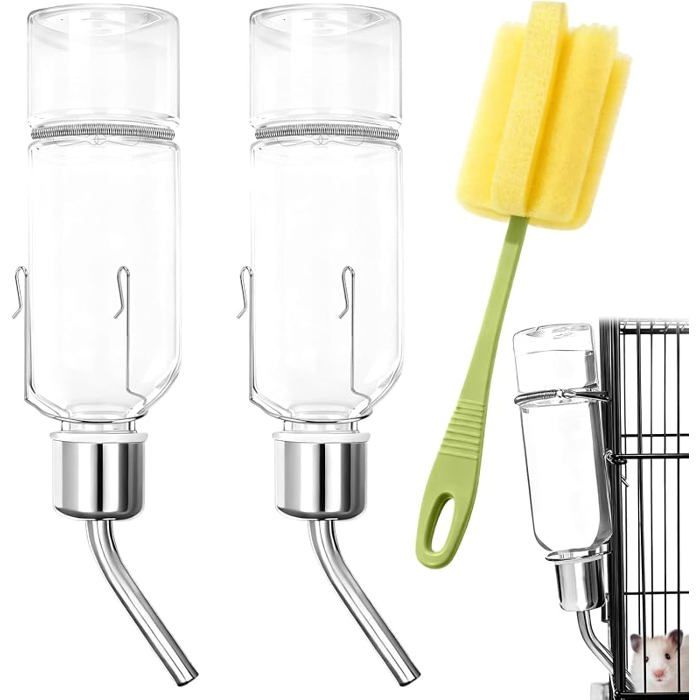 Bebederos para Mascotas350ML Bebedero ConejoIncluye Cepillo  Distributeur eau Lapinde Haute QualitéAvec BIBERON