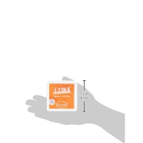 Encreur Aladine Izink Pigment Noir Taille L - 8x8cm - Séchage Lent Pour Embossing Et Scrapbooking