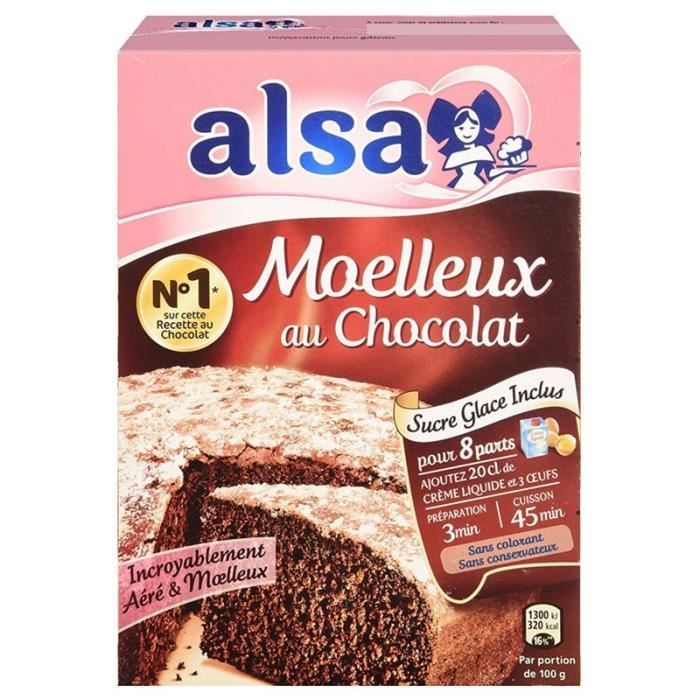 Alsa Preparation Gateau Moelleux Chocolat Lot De 4 Cdiscount Electromenager