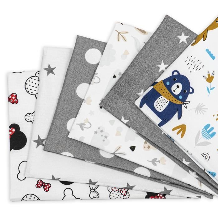 Lot De 12 Tissus à Coudre Patchwork Halloween 50x50cm - Coton Pour Machine à Coudre, DIY, Couture Et Loisirs Créatifs