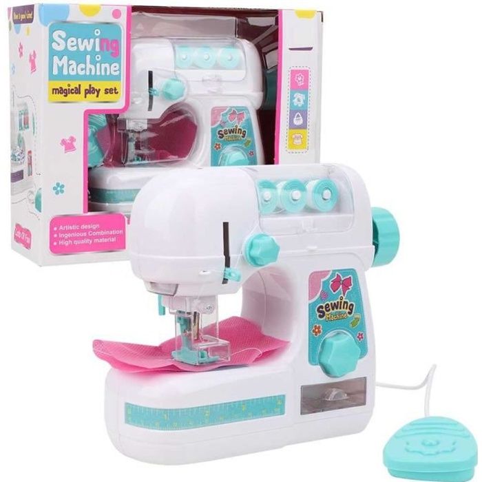 Machine à coudre Électrique de taille moyenne jouets éducatifs jouet intéressant pour enfants filles-GUA