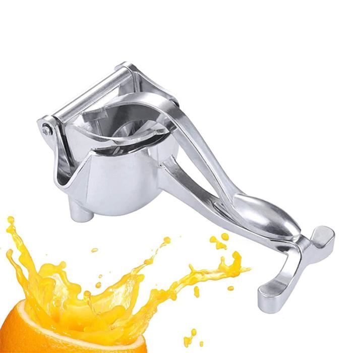 Presse Citron Manuel Aluminium Avec Zesteur - Presse Agrumes Levier 7cm