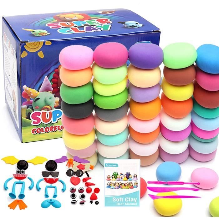 Queta Pâte Polymère 32 Couleurs – 650 G, Non Toxique, Avec Outils Et Accessoires, Cadeau Créatif