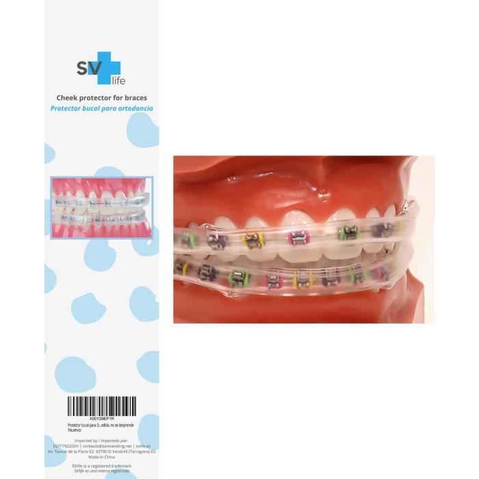 Kits Dentaires - Protège-lèvres Bagues Remplace Cire Orthodontique | Prévient Plaies Écorchures Sur Gencives Réutilisable T