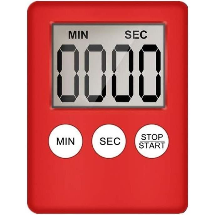 Timer Minuteur Numérique Minuterie Douche Minuterie Minuteries De Cuisine  Vent Up Minuterie Horloge Red,One Size[H3887] - Cdiscount Maison