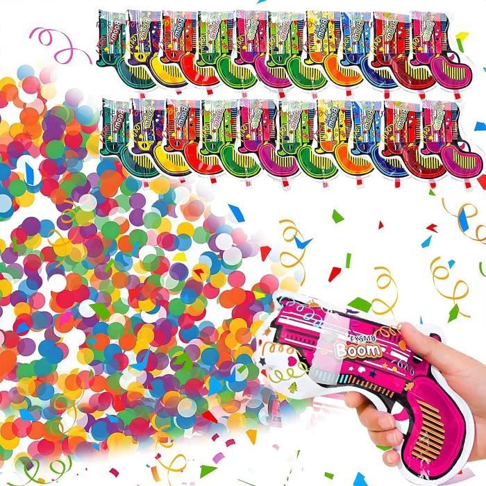 Canon Confettis 20 Pièces Paquet Confettis Bombe Lanceur Multicolore  Biodégradables Cannons Anniversaire Étincelants Confetti[u298] - Cdiscount  Beaux-Arts et Loisirs créatifs