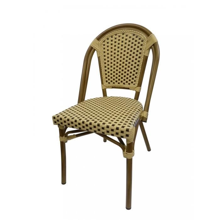chaise bistrot montmartre empilable - materiel chr pro - noir