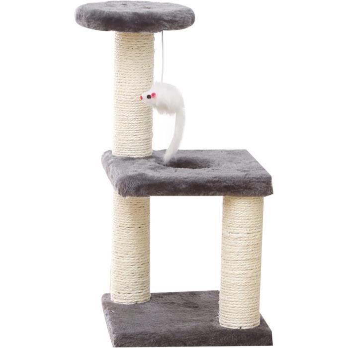 Arbre à Chat Tour Avec Grand Perchoir Et Lit En Peluche – Neuf