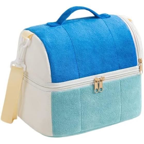 Sac Premier Secours Trunab Rouge 49x32cm - Grande Capacité, Poches Multiples, Fond Antidérapant
