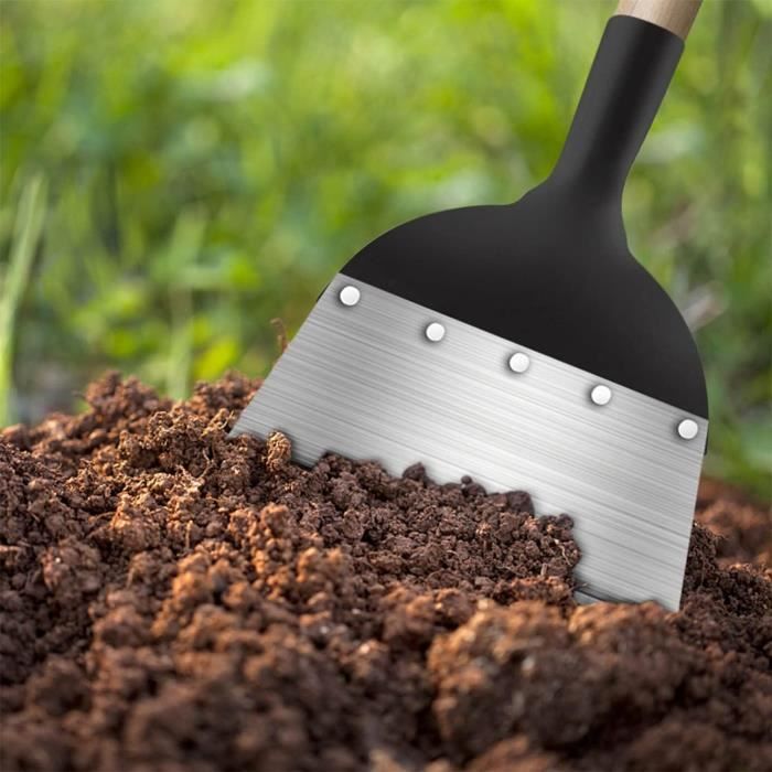 Pelle à Main De Jardin Multifonction - Idéale Pour Engrais, Compost Et Rempotage - ABS Vert, 22 Cm
