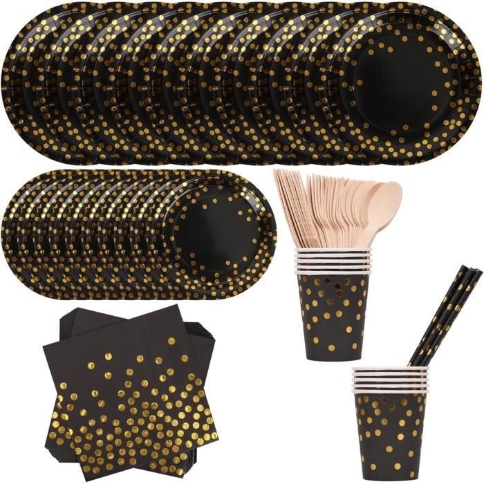 Lot De 2 Vases En Céramique Noirs Et Dorés Avec Trous Décoration Moderne De Ferme - Ameublement