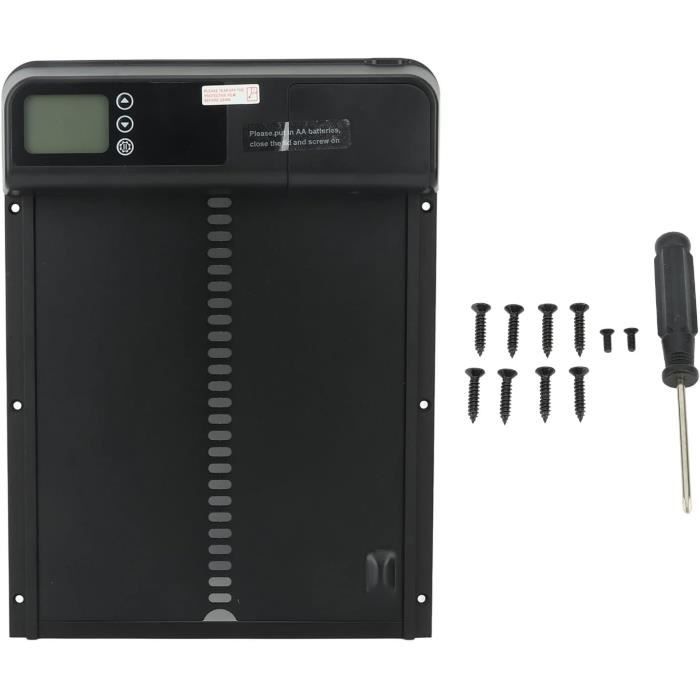 Porte Automatique poulailler,Kit de Porte de Poulailler,télécommande Manuel capteur de lumière minutage,3 Modes d'alimentation Alimentation Batterie énergie Solaire,Charge maximale 4KG(Orange