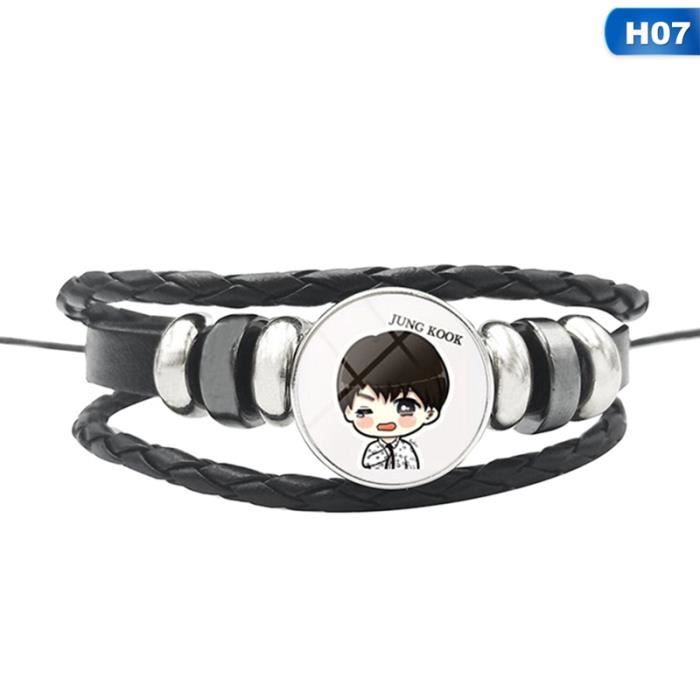 diamtre : 18 mm djryj Bague danniversaire en Titane pour garon Motif Kpop Bangtan Boys